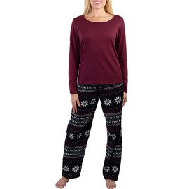 Jo & Bette Fleece Pajama Pants - Womens Pajama Sets 2 Pack Fuzzy PJ Pants Sleepwear - Flannel Pajamas Bottoms Loungewear Set Black