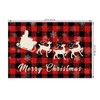 Christmas Santa Claus Placemats Set of 4 for Table,Rustic Christmas
