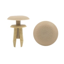 uxcell 40 Pcs 8mm Beige Truck Car Auto Bumper Fender Plastic Rivets Push in Type Clips Universal