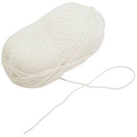 AERZETIX - C74475 - 100g Ball of Knitting Yarn - White - 51% Acrylic 49% Wool - Hooks Needles Dressmaking Haberdashery Clothing Scarves