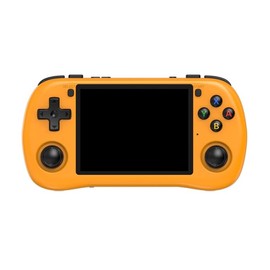 POWKIDDY X35H Retro Game Console, 128GB card, 3.5” IPS High Resolution Display, High-Performance CPU, Compact & Portable, Multi-Emulator Support, Play Anytime, Anywhere (Orange)