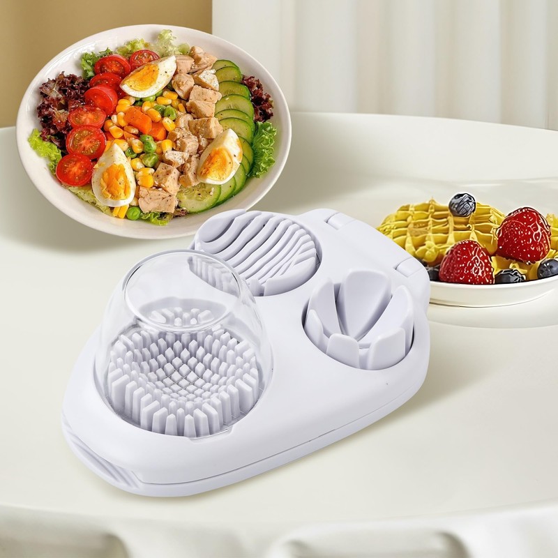Egg Cutter 3 in 1, Egg Separator, Egg Slicer, Dishwasher