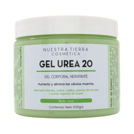 Nuestra Tierra Cosmética Gel Urea 20, Gel Corporal Hidratante y Humectante, 500 g