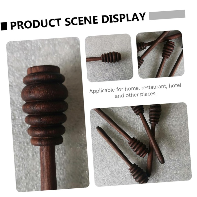 CIYODO Honey Dipper Stick Compact Honey Stirrer for Mixing Syrup