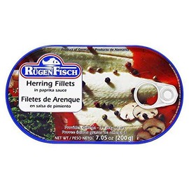 RügenFisch Herring Fillets in Paprika Sauce, 7.05 Ounce