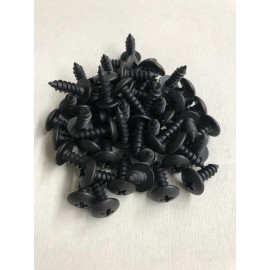 Accurate (100) #8 X 5/8 Black Oxide Sheet Metal Tapping Screws, Wider, Larger head, Truss