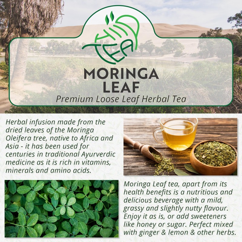 Moringa Loose Leaf Herbal Tea – Dried Leaves of Moringa