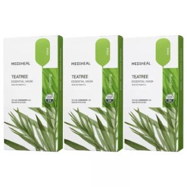 Mediheal 메디힐 티트리 에센셜 마스크 10매, 3개 Mediheal Tea Tree Essential Mask 10 Sheets, 3 Packs