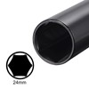 uxcell 1/2" Drive by 24mm Deep Impact Socket, Heat-Treated CR-V