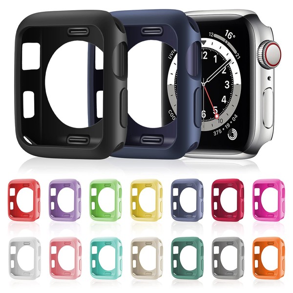 Weewooday 16 Pieces Soft TPU Protective Watch Case Anti-Scratch Silicone