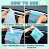 72pcs Stick-On Car Trash Bags – Disposable, Waterproof, Leak-Proof for