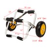 Bonnlo Universal Kayak Carrier - Trolley for Carrying Kayaks, Canoes,