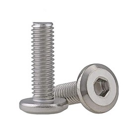 10Pcs Hex Socket Flanged Button Head Screws Stainless Steel Hexagonal Flat Head Machine Screws Fasteners Tools Allen Bolts (M8 x 30mm)