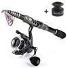 Sougayilang Fishing Rod Combos with Telescopic Fishing Pole Spinning Reels