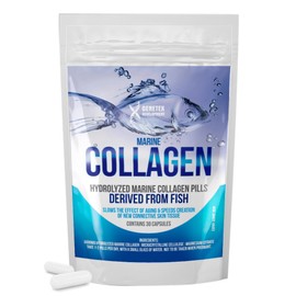 Hydrolyzed Fish Collagen Marine Capsules – Skin, Joint Health Support Supplement – 5000mg, 30 Capsules – Pure Fish Collagen for Healthy Skin, Hair, Nails, and Joints – Made in The UK