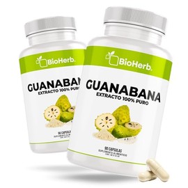 BioHerb® | Extracto de Guanábana en Cápsulas | 180 Cápsulas Totales | Duo-Pack (Pack 2 Unidades) | Alta Concentración | Suplemento Alimenticio