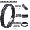 HALUKAKAH ● Solo ● Men's Genuine Black Leather Bracelet Classic