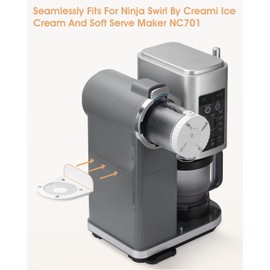 Ice Cream Cone Holder Stand for Ninja Swirl by CREAMi NC701 - Side-Mounted No-Drill Adhesive Storage Rack - Keep Cones at Your Fingertips - Accessories for Ninja Ice Cream Maker