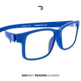 DIDINSKY THYSSEN Blue Light Filter Glasses for Men and Women Blue Filter Glasses with Strength or No Prescription for Gaming or PC Anti-Glare Lenses 6 Colours and 6 Gradations, small