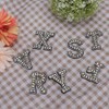 Alphabet Patches, 26Pcs A-Z Letters Rhinestones Non-Woven Sew On Patches