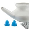 Ceramic Neti Pot with 5 Sachets of Neti Salt, Natural