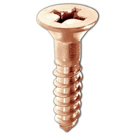 Solid Brass Screws Wood Screws Woodworking Clamps Pocket Hole Screws Fat Wood Drywall Screws Flat Head Cut So Deep Deck Screws #5 x 5/8" (100 Pcs) Super-Deals-Shop