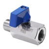 DERNORD 1/4 Inch Mini Ball Valve Stainless Steel Female x