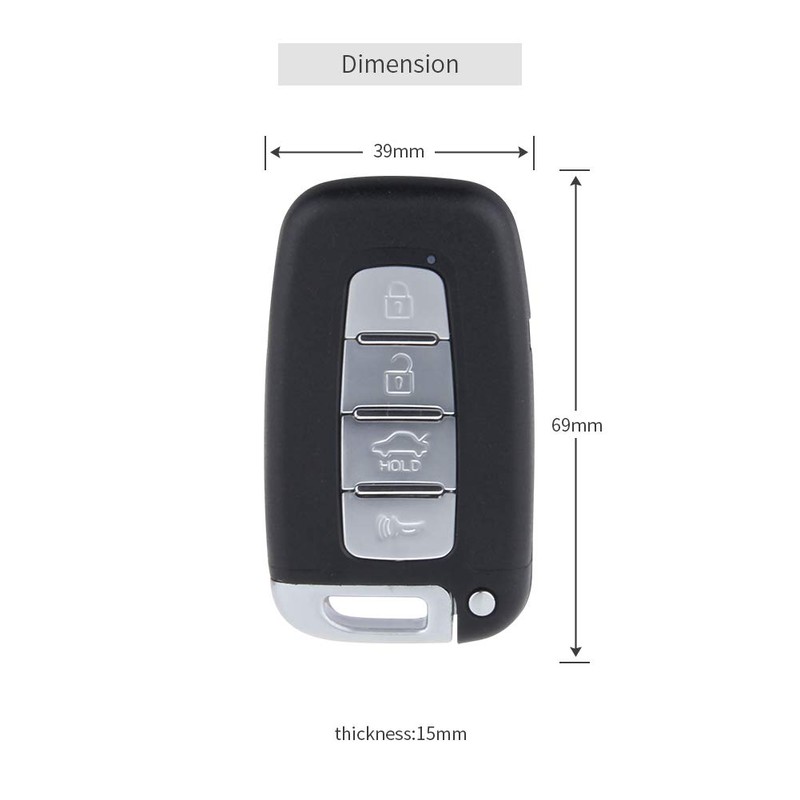 EASYGUARD EC002-K Rolling Code Universal PKE Car Alarm System Auto