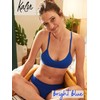 Kalon - Brasier deportivo con espalda cruzada para mujer, 4