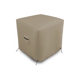 Covers & all Air Conditioner Cover, 12 Oz Waterproof UV & Weather Resistant AC Cover for Outside Outdoor Patio Lawn Garden Backyard with Air Vents & Drawstrings (40"L x 40"W x 42"H, Beige)