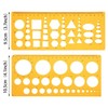 6 Pieces French Curve and Template Ruler Set Drawing Template