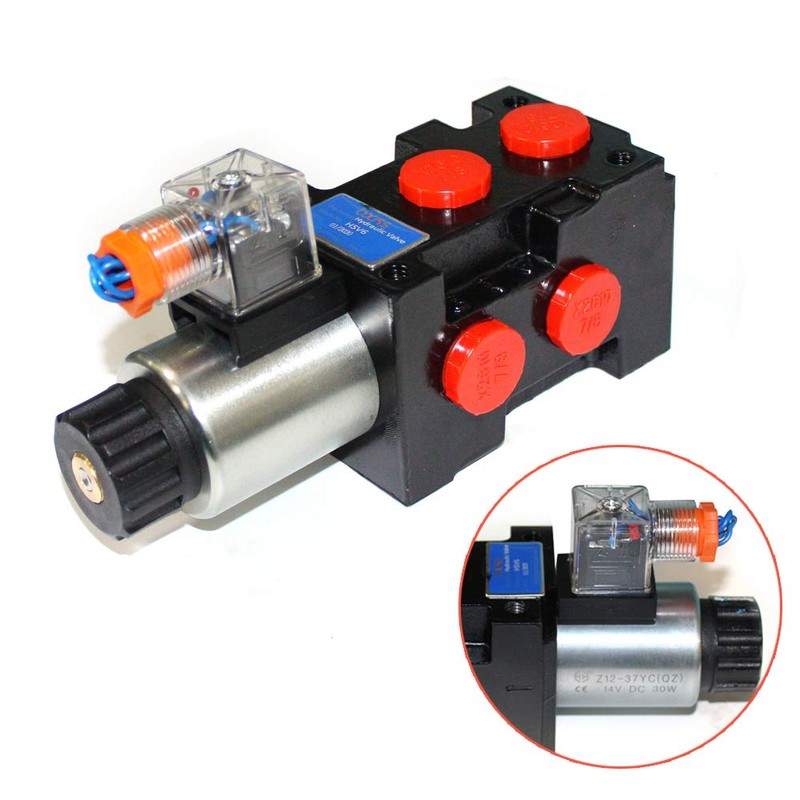 Hydraulic Solenoid Selector/Diverter Valve, 13 GPM Flow Rating, 50LPM Max