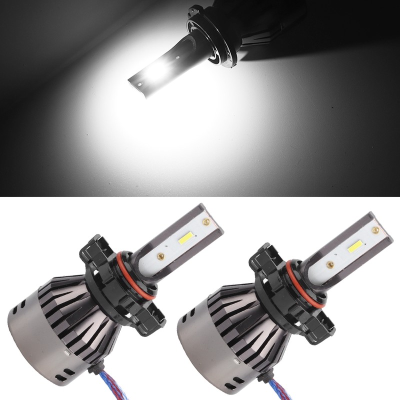2PCS 60W White Light Car LED Integrated Headlights SuperSpotlight Built