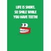 Scribbler Life is Short. Smile While You Have Teeth! Funny