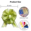 sxvblly 6 PCS Large Pull Bows 6 Inch Bean Green