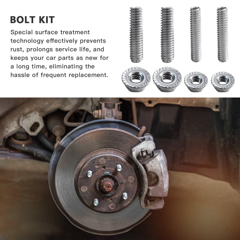 Stainless Steel Oil Pan Stud Bolts Kit Compatible for Chevy