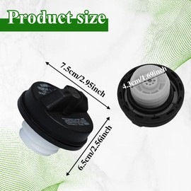 Tecledsn Locking Gas Cap, Fuel Cap with Key, Fuel Tank Filler Cap, Automotive Accessories Lock Fuel Tank Cap Compatible with Toyota Camry Tacoma 4Runner Avalon, Replace #10504 77300-47020