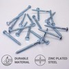 SKIR'CO (50 pcs) DIN 571 Zinc Plated Steel Hexagon Wood