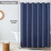 OVZME Zora 84 Inch Shower Curtain Set with 12 Plastic