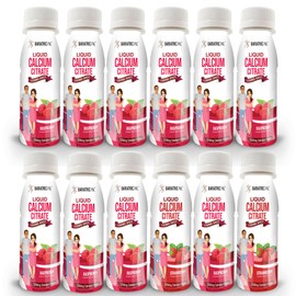BariatricPal 1200mg Calcium Citrate Sugar-Free Liquid Shots - Raspberry (12-Pack)