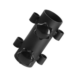 Sosoport Camping Tent Clamp Clips Fixed Pipe for Sunshade Canopy Durable Steel Pole Holder