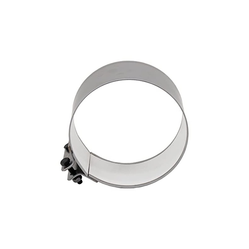 LANZZAS Stove Pipe Sealing Clamp Diameter 180 mm Unpainted Flue