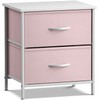 Sorbus Nightstand with 2 Drawers - Kids Bedside Furniture End