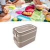 2 Tier Stackable Bento Box 304 Stainless Steel Insulated Lunch