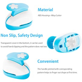 Kraft Punches 6 Sets Paper Punchers Paper Punches Punches Hole Punches Handmade Mini Craft Punches - Scrapbook DIY School Kindergarten Teacher Office Kids