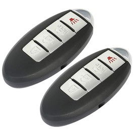 LSAILON Keyless Option Keyless Entry Remote Control Car Replacement Compatible with 02-15 for Infiniti for Nissan 350Z Altima Armada EX35 2.0L 2.5L 3.5L 3 Buttons Keyless Entry Option pack of 2