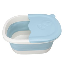Foot Soaking Tub Foldable Foot Bath Foot Tub Bucket for Children Foot Bath Plastic Wash Bathtub Blue