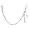 HAQUIL 2PCS Punk Goth Cross Metal Shoe Chain, Shoe Charms,