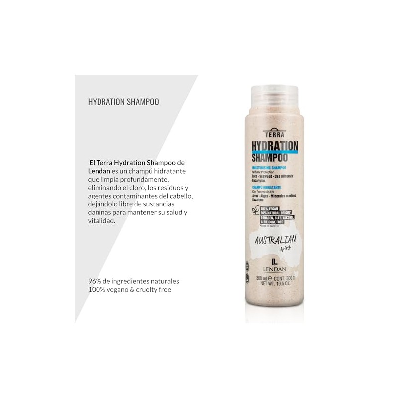 Lendan Terra Hydratation Shampoo 300ml Champu Hidratacion