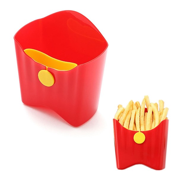 MIAO JIN French Fry Holder With Sauce Holder Set,Display Rack